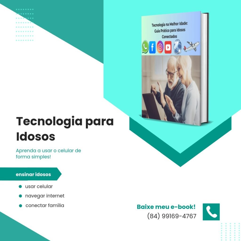"Desvende o mundo digital de forma simples e acessível! 'Tecnologia para Idosos Conectados' é um guia completo que ensina desde os conceitos básicos até os recursos mais avançados para tornar o uso da tecnologia mais fácil e seguro para os idosos."